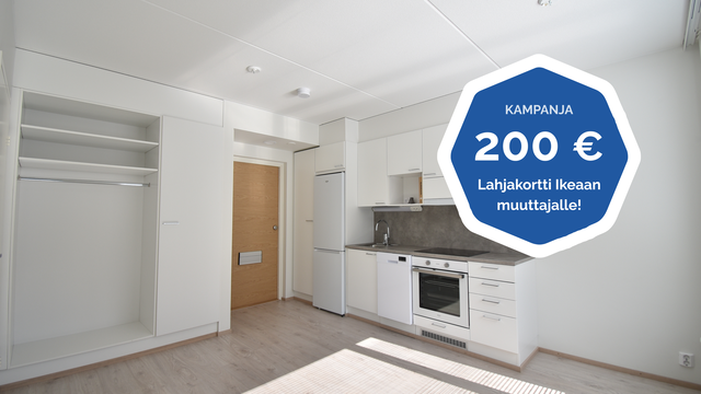 Rental Tampere Santalahti 1 room Valoisa yksiö Tampereen ydinkeskustan vieressä