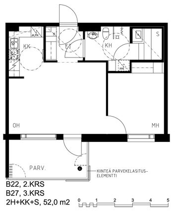Right of occupancy apartment Vantaa Simonkylä 2 rooms