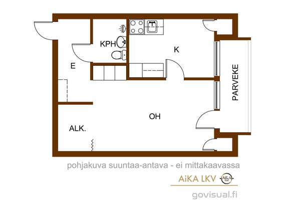 Rental Oulu Alppila 1 room