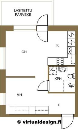 Vuokra-asunto Tampere Hervanta Yksiö