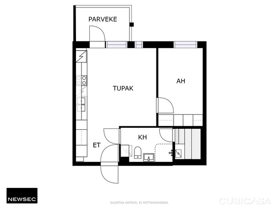 Vuokra-asunto Turku Martti Yksiö Havainnekuva