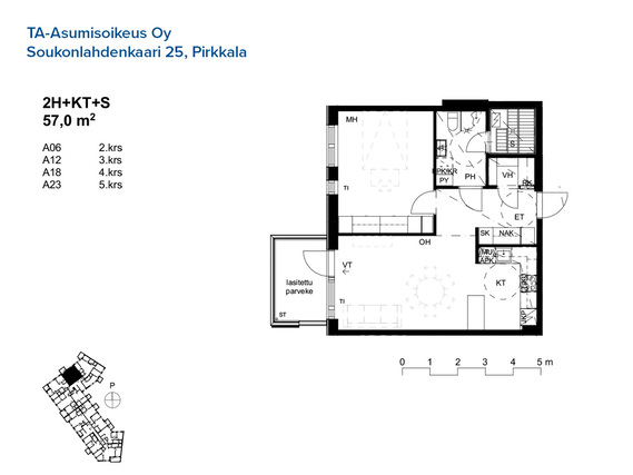 Asumisoikeusasunto Pirkkala  Kaksio