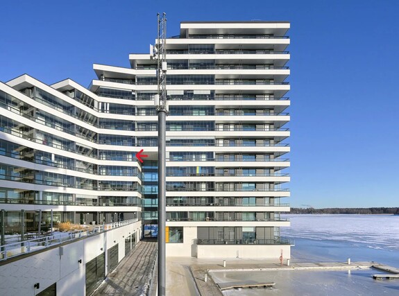 Rental Helsinki Kalasatama 3 rooms Kuva mereltäpäin etelästä