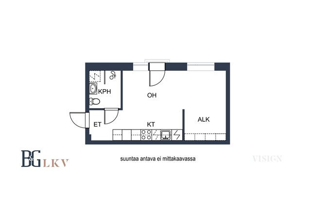 Vuokra-asunto Lappeenranta Pikisaari Yksiö Yleiskuva