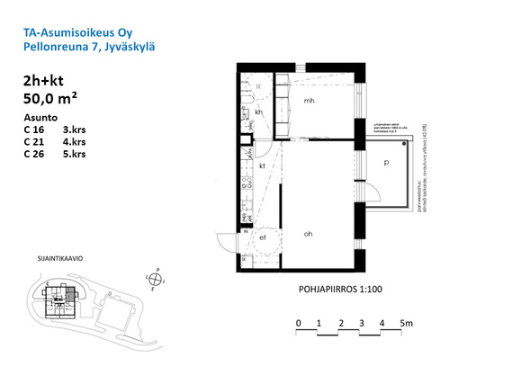 Asumisoikeusasunto Jyväskylä Kuokkala Kaksio