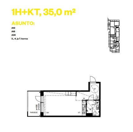 Vuokra-asunto Helsinki Pasila Yksiö