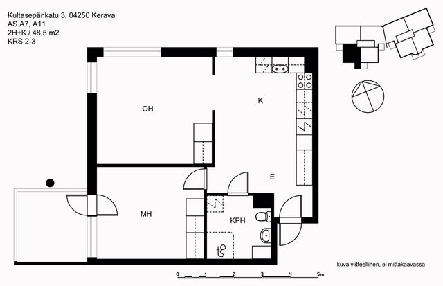 Vuokra-asunto Kerava Keskusta Kaksio