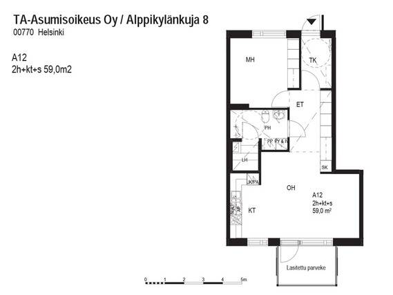 Asumisoikeusasunto Helsinki Suurmetsä Kaksio