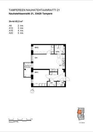 Asumisoikeusasunto Tampere Lamminpää 3 huonetta