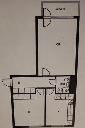 Rental Heinola Tommola 2 rooms Tommolankatu 7 C