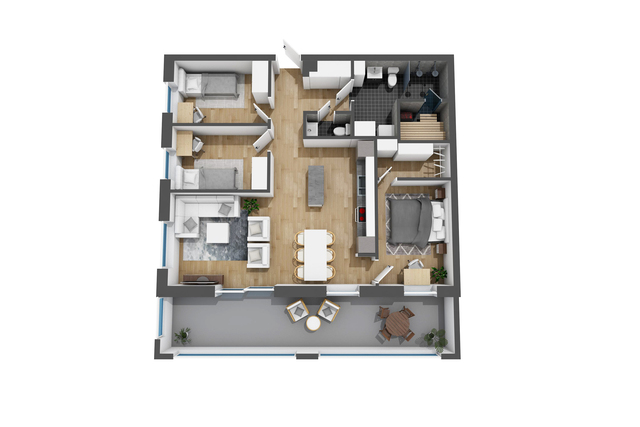 Rental Espoo Leppävaara 4 rooms -