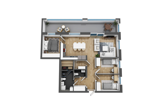 Rental Espoo Leppävaara 4 rooms -