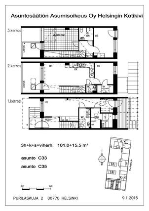 Asumisoikeusasunto Helsinki Alppikylä 4 huonetta