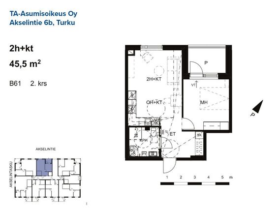 Asumisoikeusasunto Turku Iso-Heikkilä Kaksio