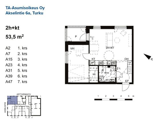 Asumisoikeusasunto Turku Iso-Heikkilä Kaksio