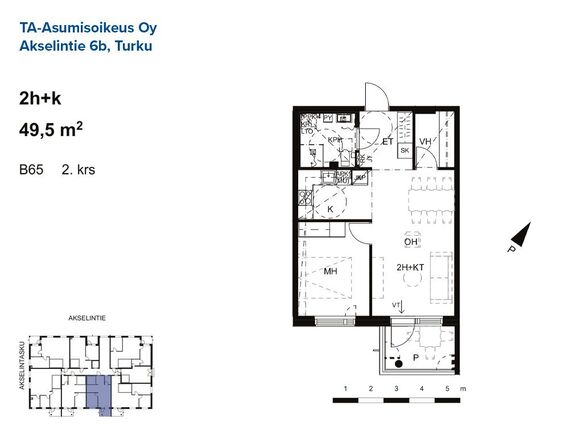 Asumisoikeusasunto Turku Iso-Heikkilä Kaksio