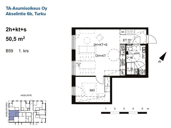 Asumisoikeusasunto Turku Iso-Heikkilä Kaksio