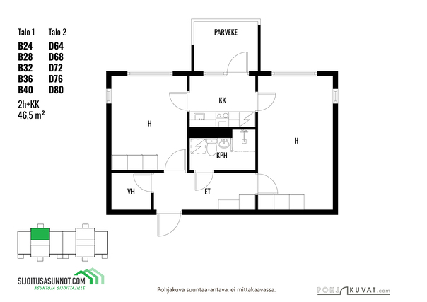 Rental Porvoo Kevätkumpu 2 rooms