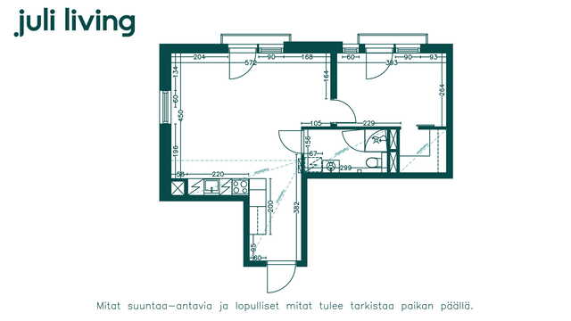 Rental Helsinki Malmi 2 rooms Digistailattu olohuone