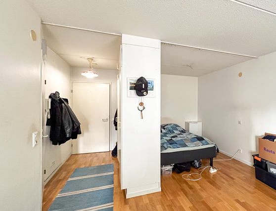 Rental Helsinki Sörnäinen 1 room Yksiö lasitetulla parvekkeella loistavien liikenneyhteyksien ääreltä.