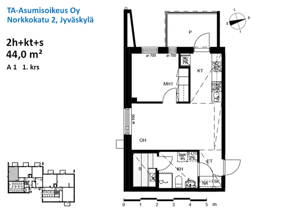 Asumisoikeusasunto Jyväskylä Keljonkangas Kaksio