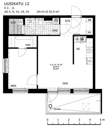 Right of occupancy apartment Lahti Asemantausta 2 rooms