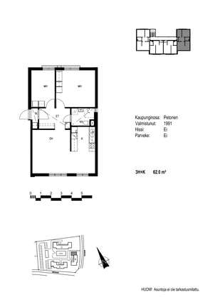 Rental Kuopio Litmanen 3 rooms Julkisivu