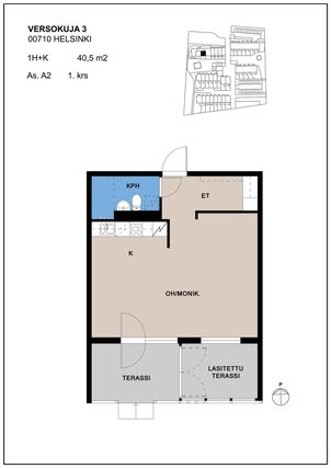 Right of occupancy apartment Helsinki Latokartano 1 room