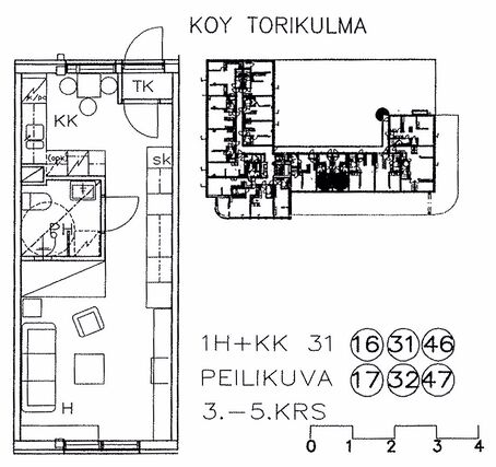 Vuokra-asunto Jyväskylä Keskusta Yksiö