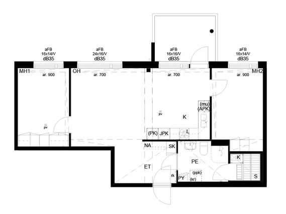 Right of occupancy apartment Jyväskylä Savela 3 rooms