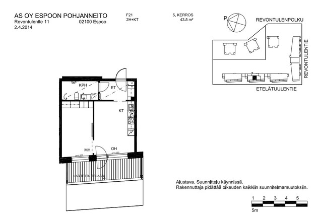 Vuokra-asunto Espoo Tapiola Kaksio -