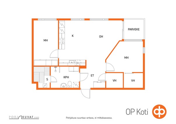 Vuokra-asunto Kuopio Keskusta 3 huonetta