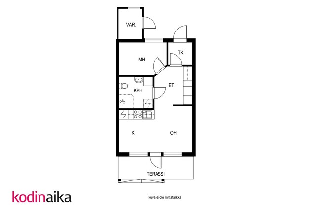 Vuokra-asunto Raahe Pattijoki Kaksio Yleiskuva