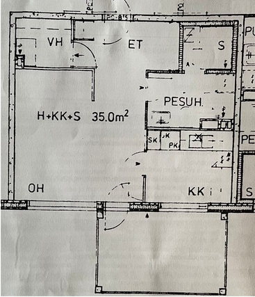 Rental Tampere Linnainmaa 1 room Valoisa huone