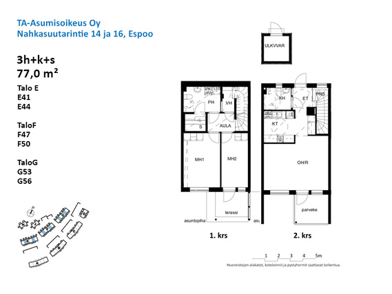 Right of occupancy apartment Espoo Kurttila 3 rooms