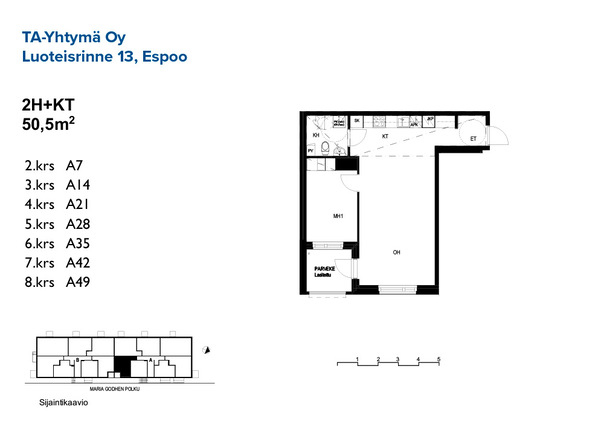 Rental Espoo Kaitaa 2 rooms