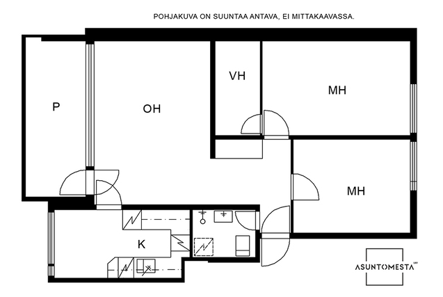 Vuokra-asunto Lappeenranta Leiri 3 huonetta