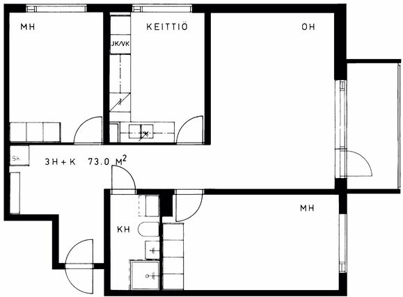 Rental Lappeenranta Skinnarila 3 rooms