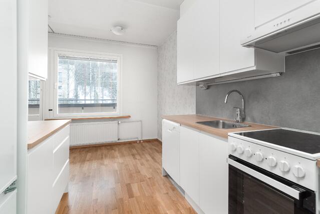 Rental Jyväskylä Keltinmäki 2 rooms Juuri remontoitu keittiö