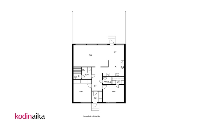 Vuokra-asunto Raahe Antinkangas 3 huonetta Yleiskuva