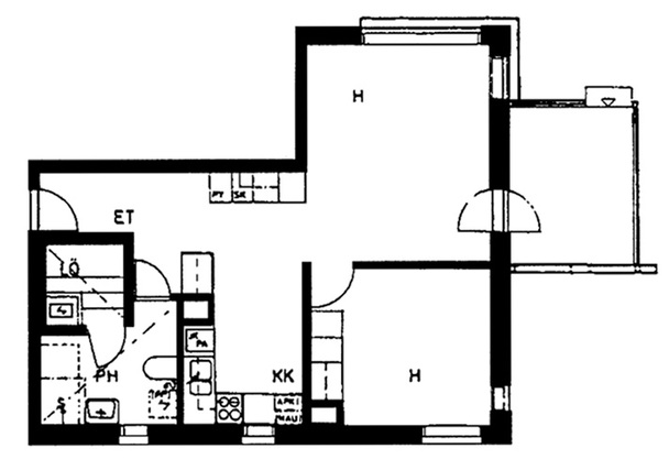 Right of occupancy apartment Tuusula  2 rooms