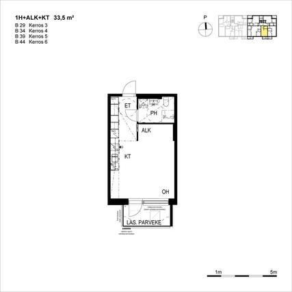 Rental Tampere Niemenranta 1 room