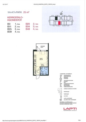 Rental Oulu Metsokangas 1 room