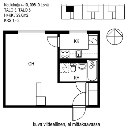 Vuokra-asunto Lohja Virkkala Yksiö Kampanja