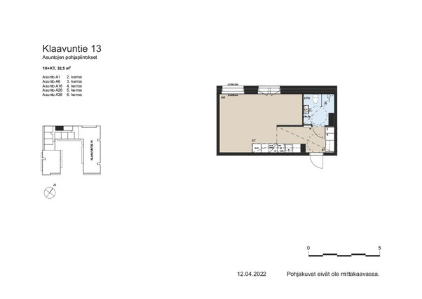 Right of occupancy apartment Helsinki Puotila 1 room