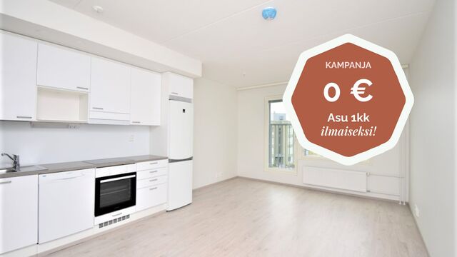 Vuokra-asunto Espoo Sepänkylä Yksiö Ihastuttava yksiö ranskalaisella parvekkeella varustettuna!