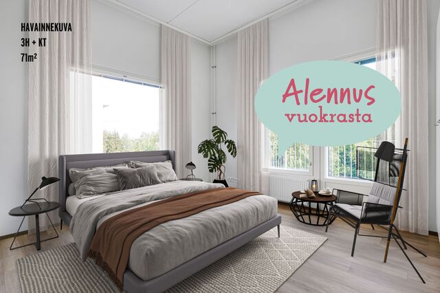 Vuokra-asunto Helsinki Etelä-Haaga 3 huonetta Kampanjakuva
