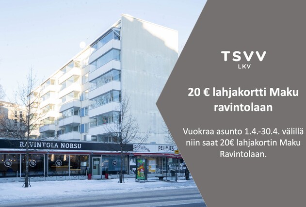Vuokra-asunto Turku  Kaksio Yleiskuva