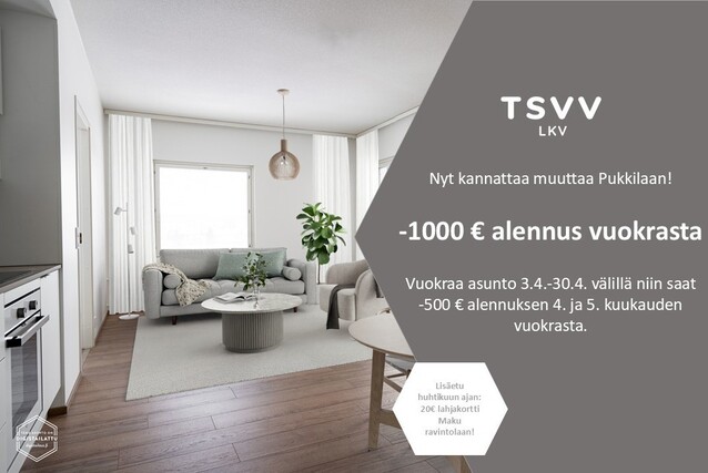 Vuokra-asunto Turku Pukkila 3 huonetta Yleiskuva
