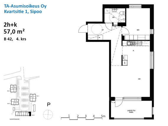 Right of occupancy apartment Sipoo Söderkulla 2 rooms